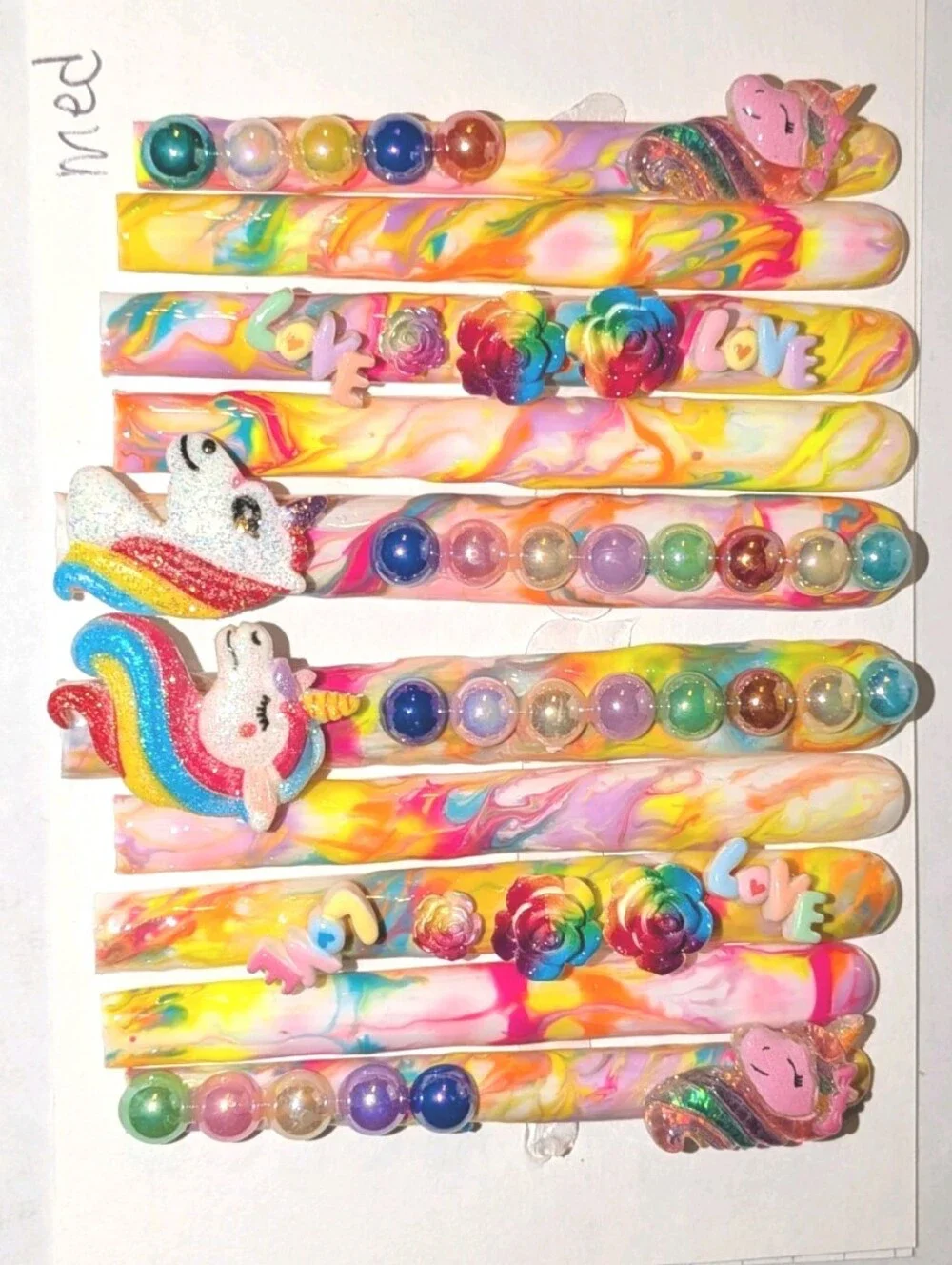 Handmade acrylic vibrant